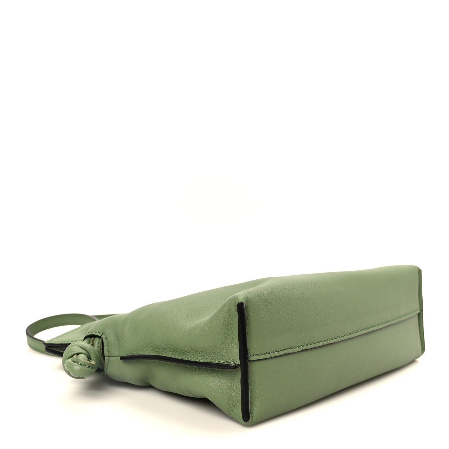 Calfskin Mini Flamenco Knot Clutch Rosemary