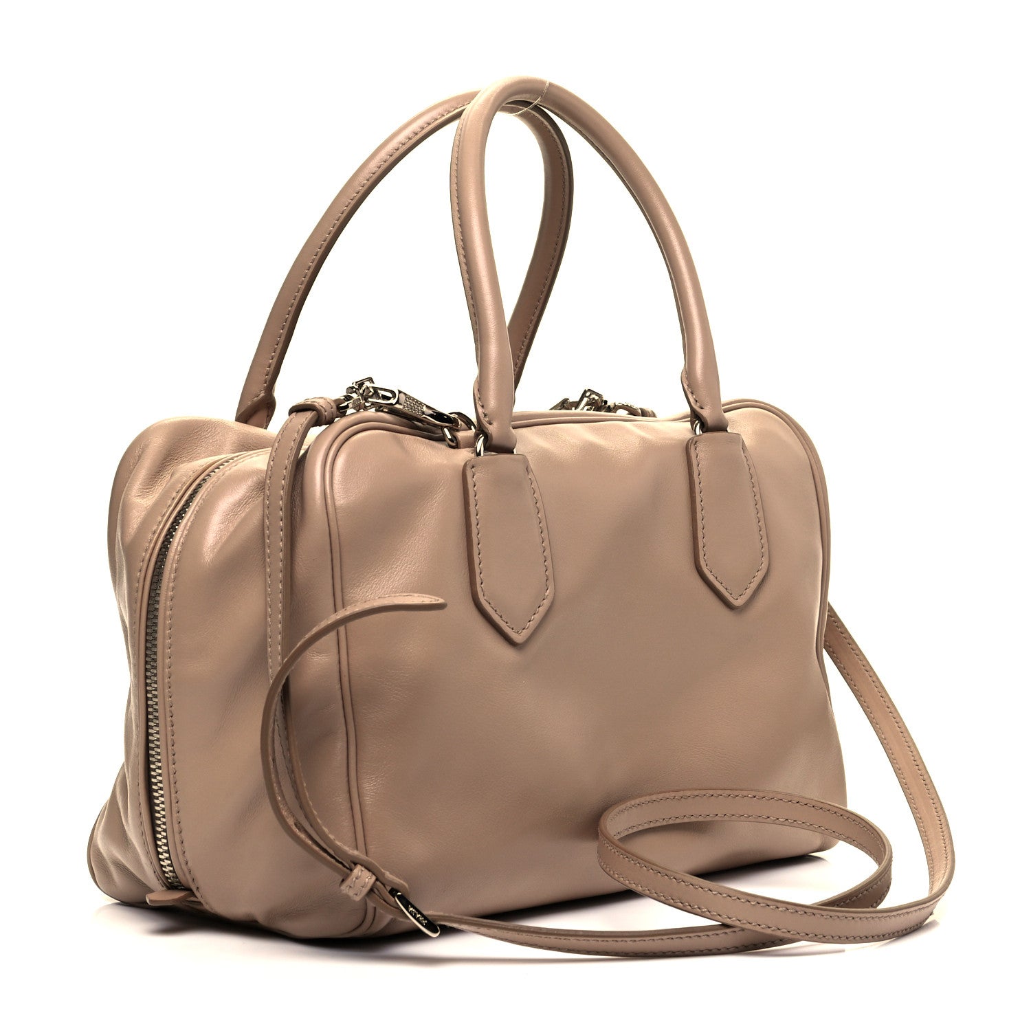 Prada Soft Calf Medium Inside Tote Cammeo Rosa 3 of 9
