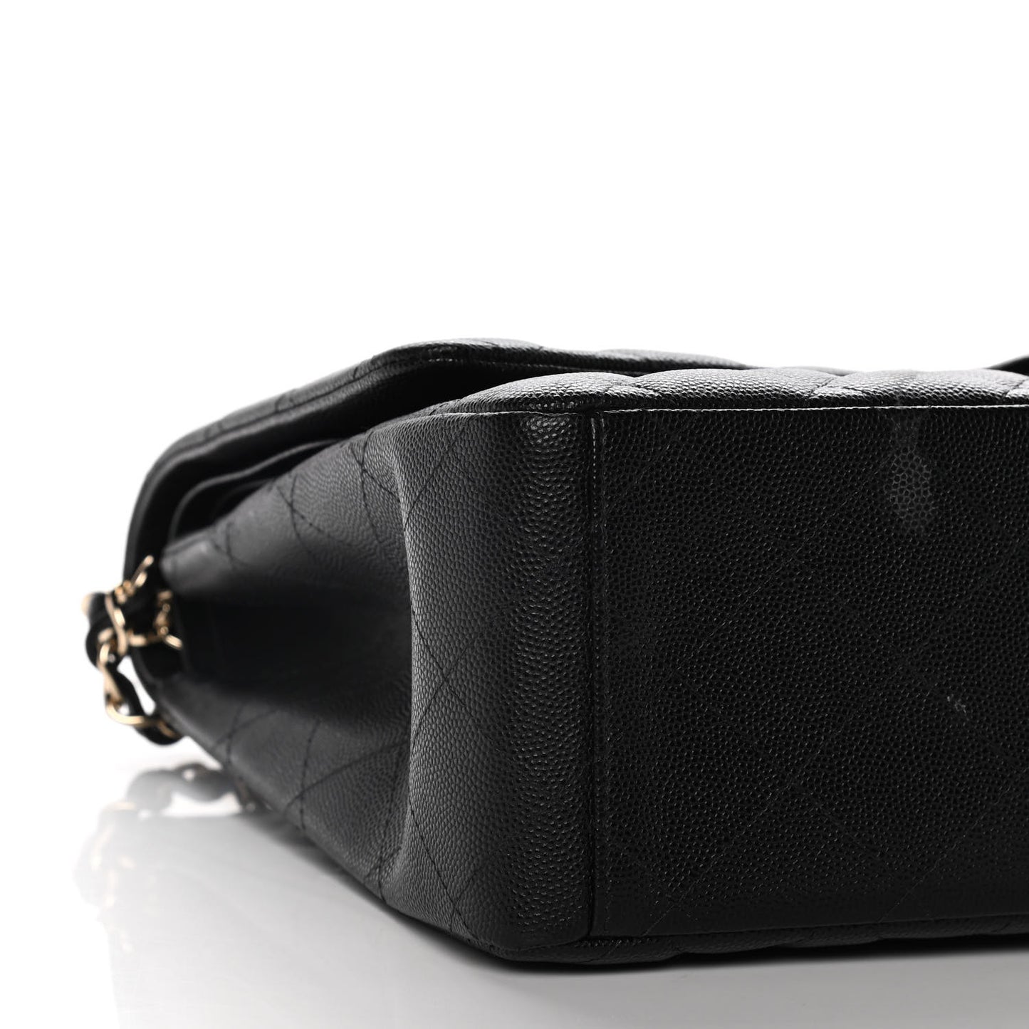 Caviar Quilted Maxi Double Flap Black