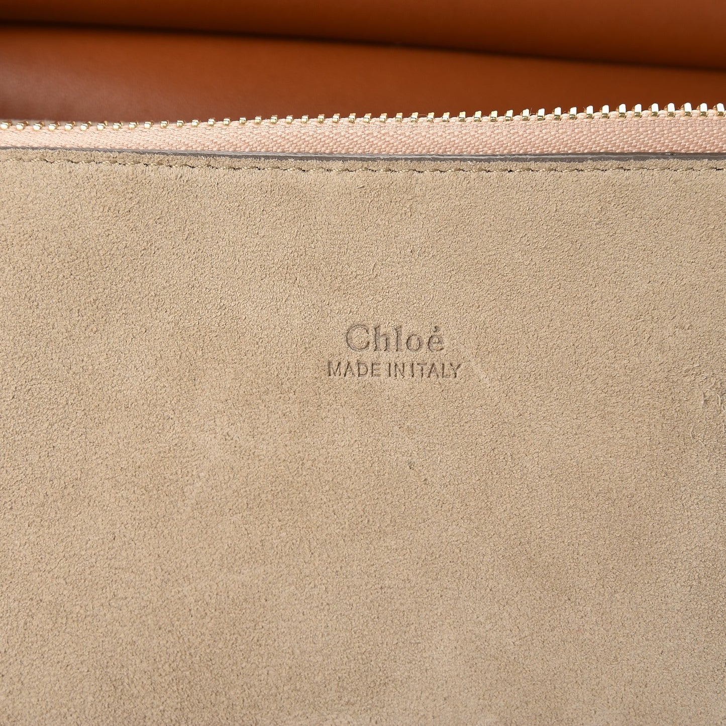 Suede Calfskin Medium Faye Shoulder Bag Tobacco