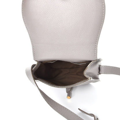 Chloe Calfskin Mini Marcie Round Crossbody Bag Cashmere Grey 5 of 11