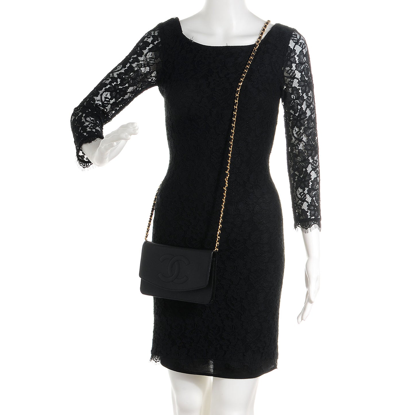 Caviar Timeless CC Wallet on Chain WOC Black