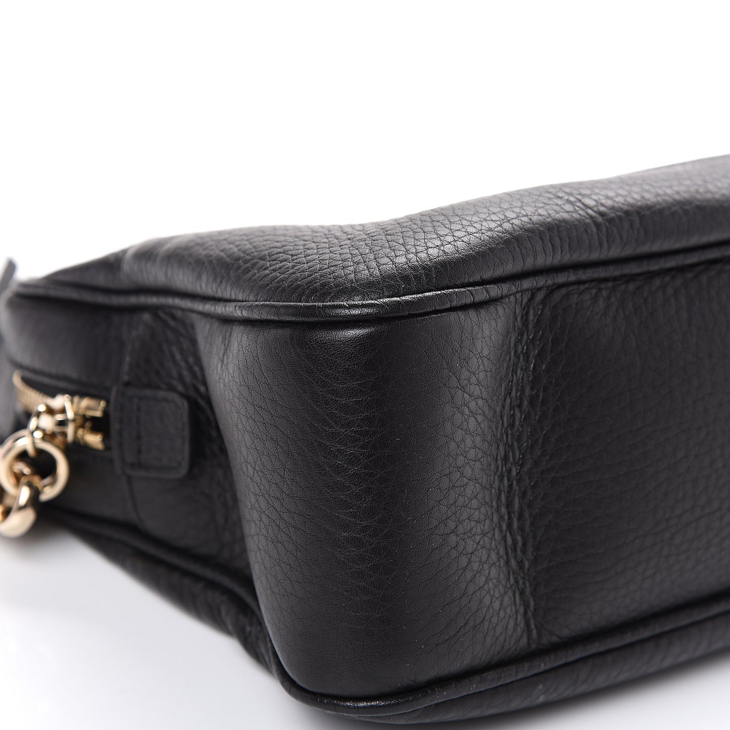 Pebbled Calfskin Small Soho Bowler Black