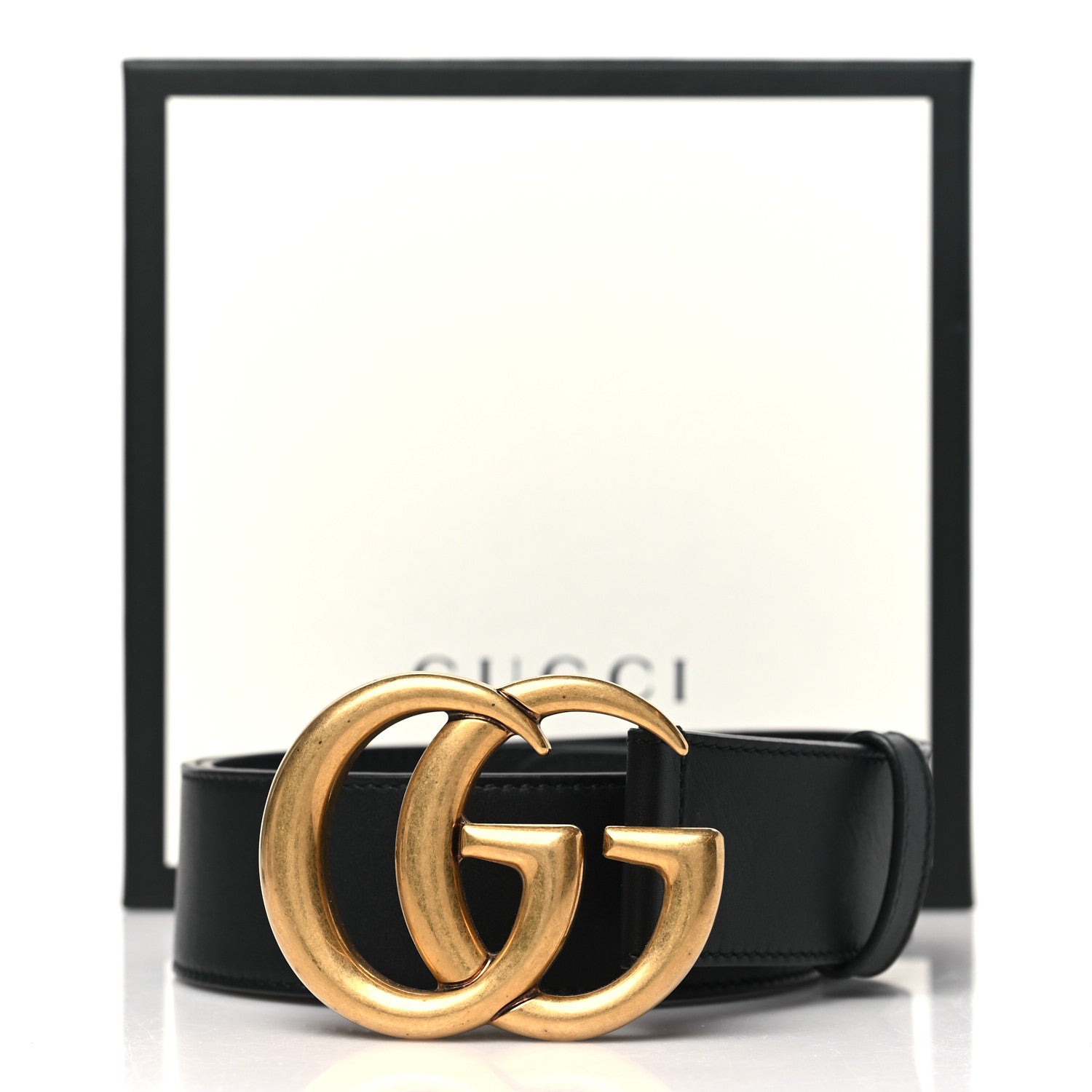 Gucci Calfskin Double G 40mm Belt 80 32 Black 6 of 6