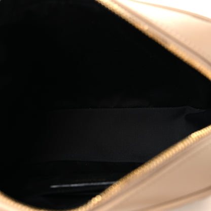 Saint Laurent Calfskin Matelasse Monogram Lou Camera Bag Dark Beige 4 of 9