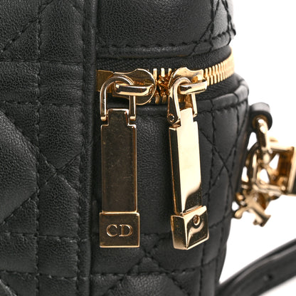 Christian Dior Lambskin Cannage Micro Lady Dior Vanity Case Black 11 of 12