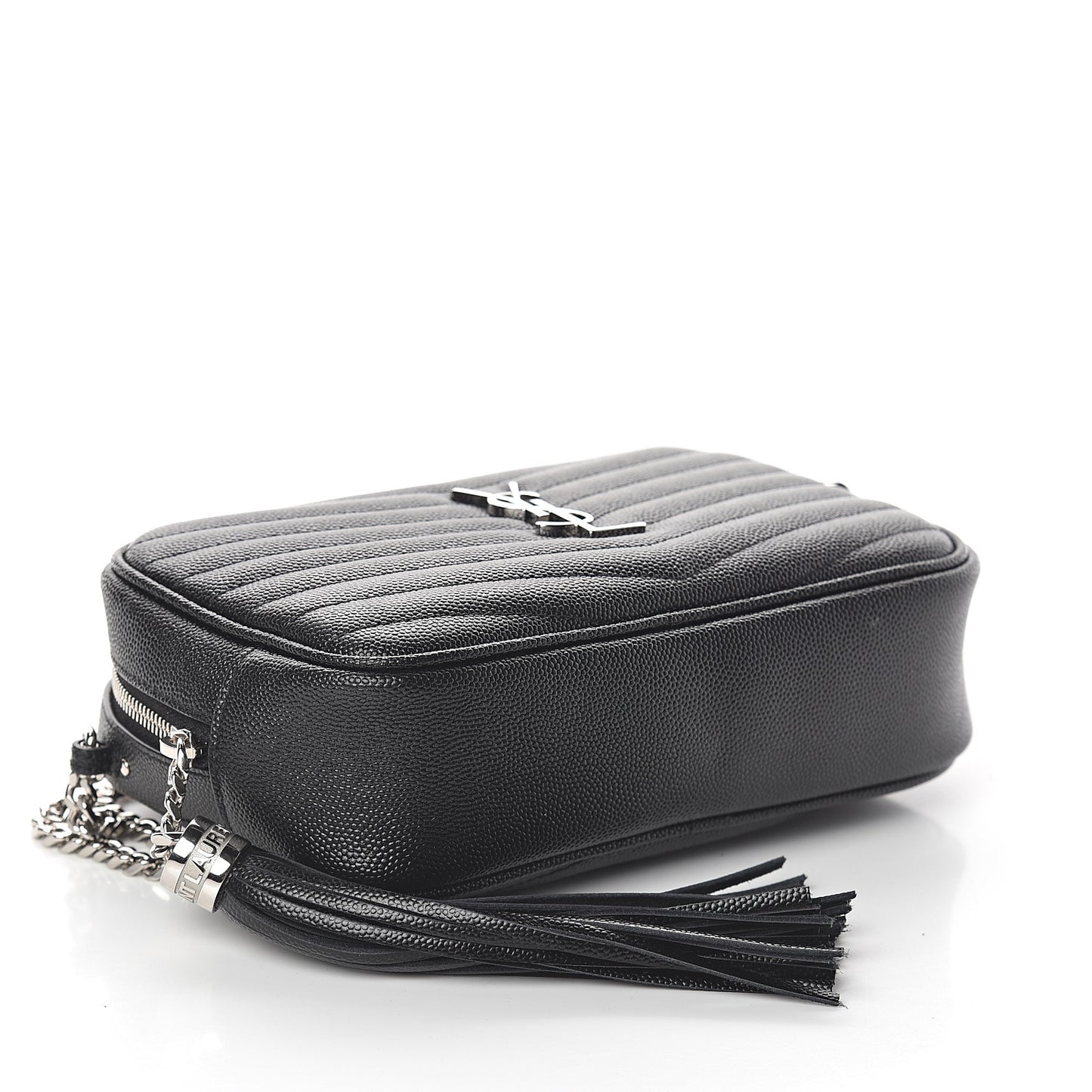 Grain De Poudre Matelasse Monogram Mini Lou Camera Bag Black
