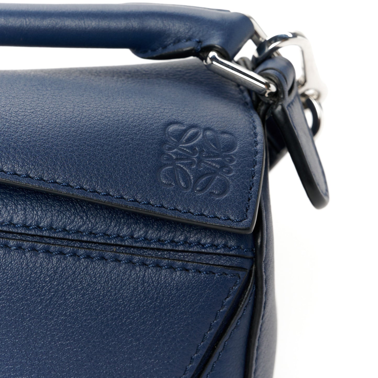 Calfskin Mini Puzzle Bag Blue