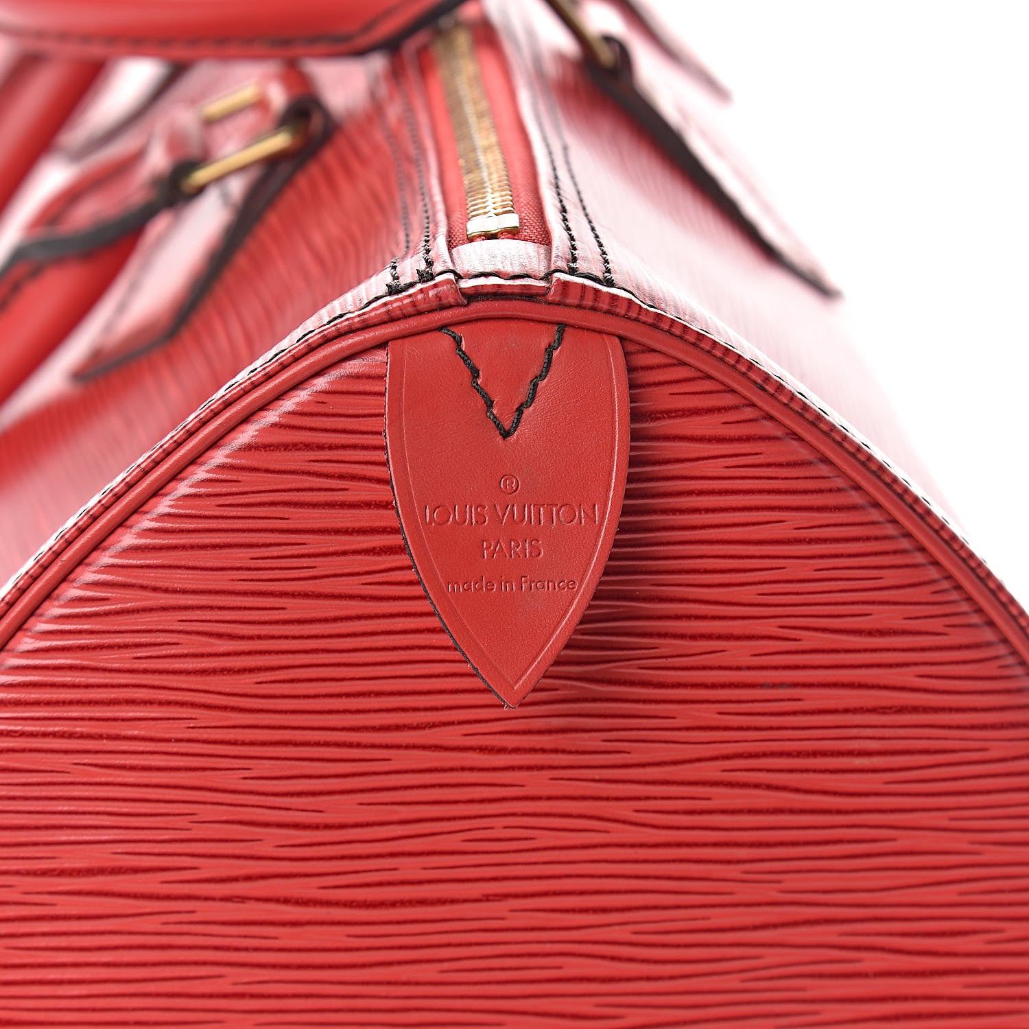 Louis Vuitton Epi Speedy 35 Castillan Red 6 of 11