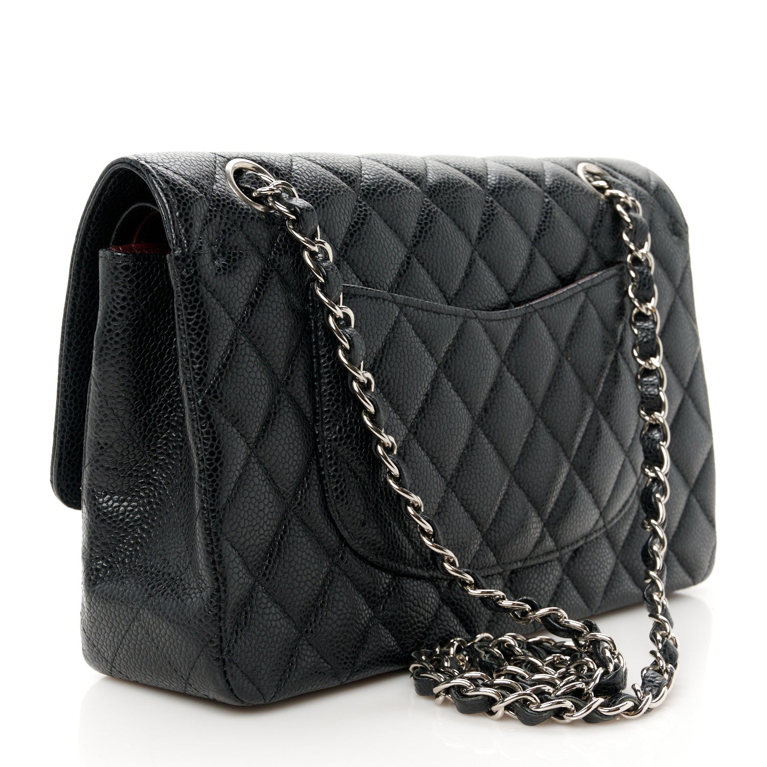 Chanel Caviar Quilted Medium Double Flap Black 3 of 11