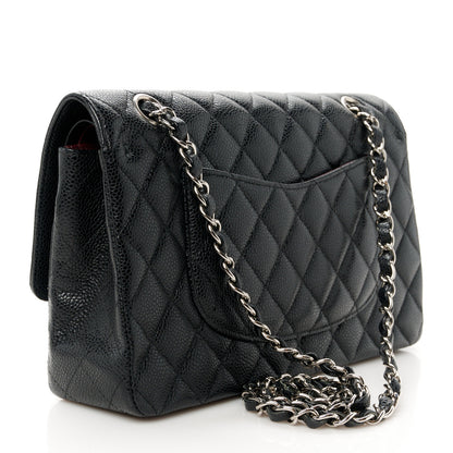 Chanel Caviar Quilted Medium Double Flap Black 3 of 11