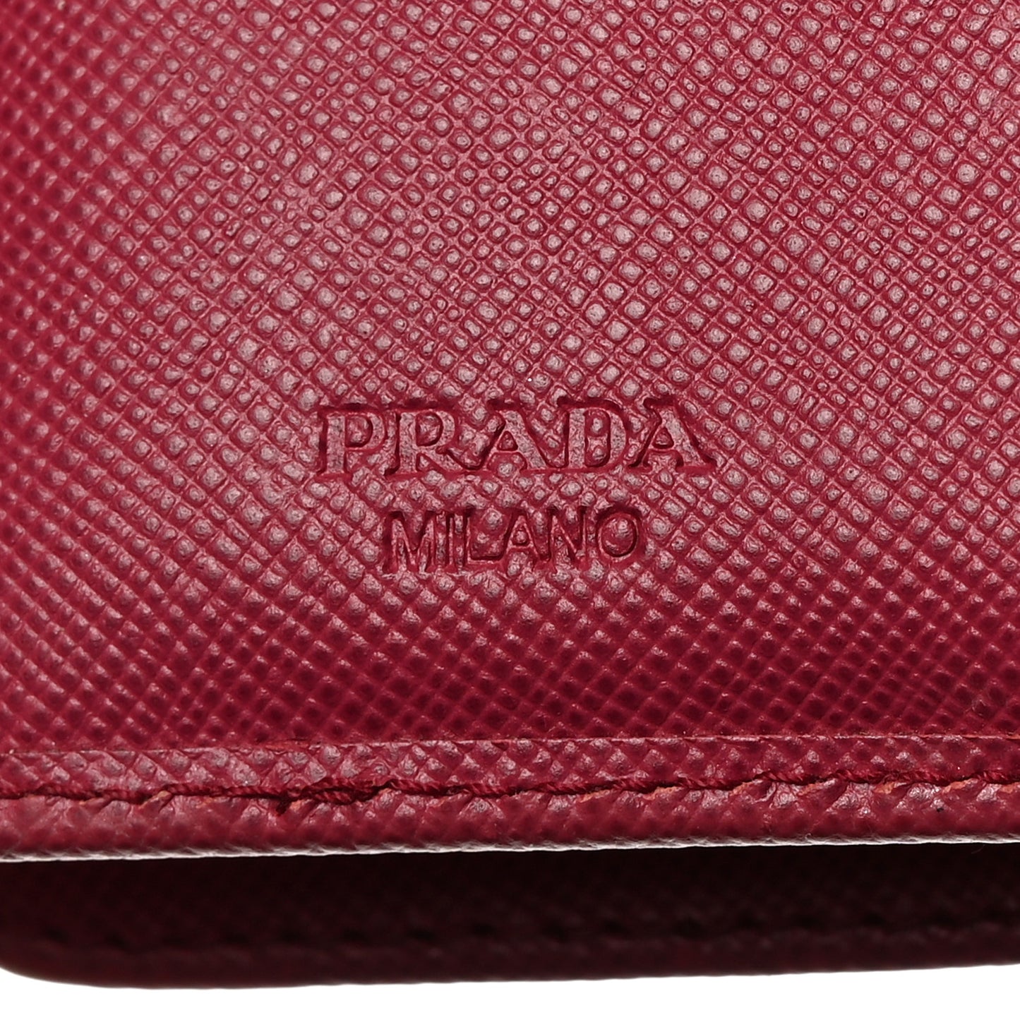 Saffiano Metal French Flap Compact Wallet Peonia
