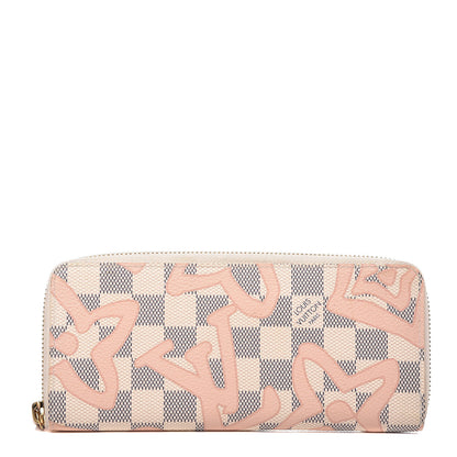 Louis Vuitton Damier Azur Tahitienne Clemence Wallet 1 of 7