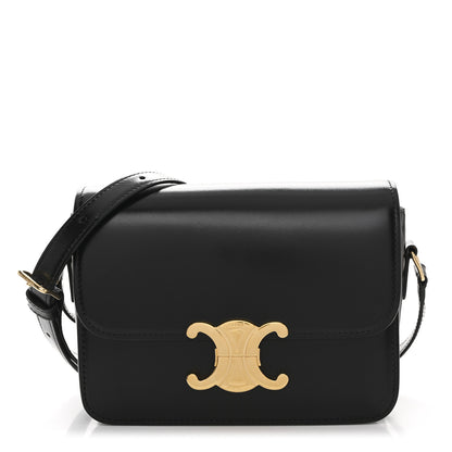 Celine Shiny Calfskin Teen Triomphe Black 1 of 10