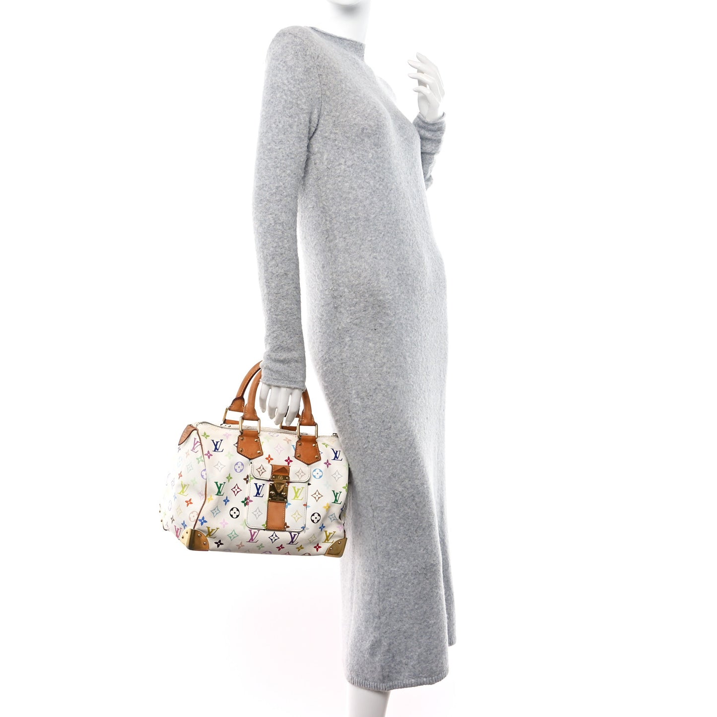 Monogram Multicolor Speedy 30 White