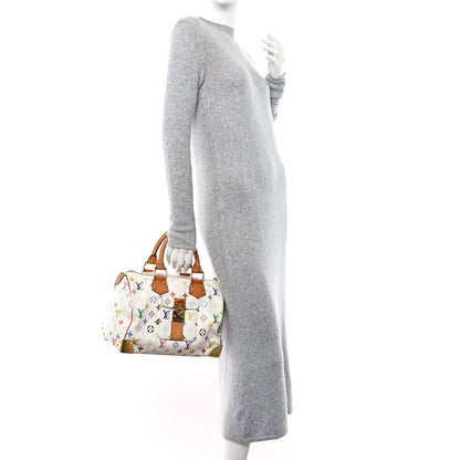 Louis Vuitton Monogram Multicolor Speedy 30 White 2 of 17