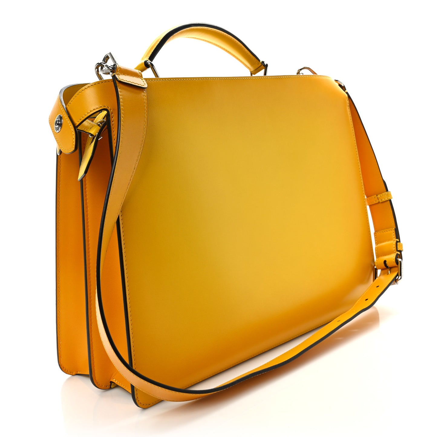 Vitello King Tamponato FF 1974 Medium Peekaboo I SEE U Satchel Mimosa