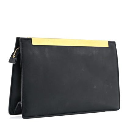 Saint Laurent Leather Lutetia Clutch Black 4 of 29