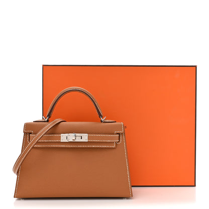 Hermes Epsom Mini Kelly Sellier 20 Gold 14 of 14