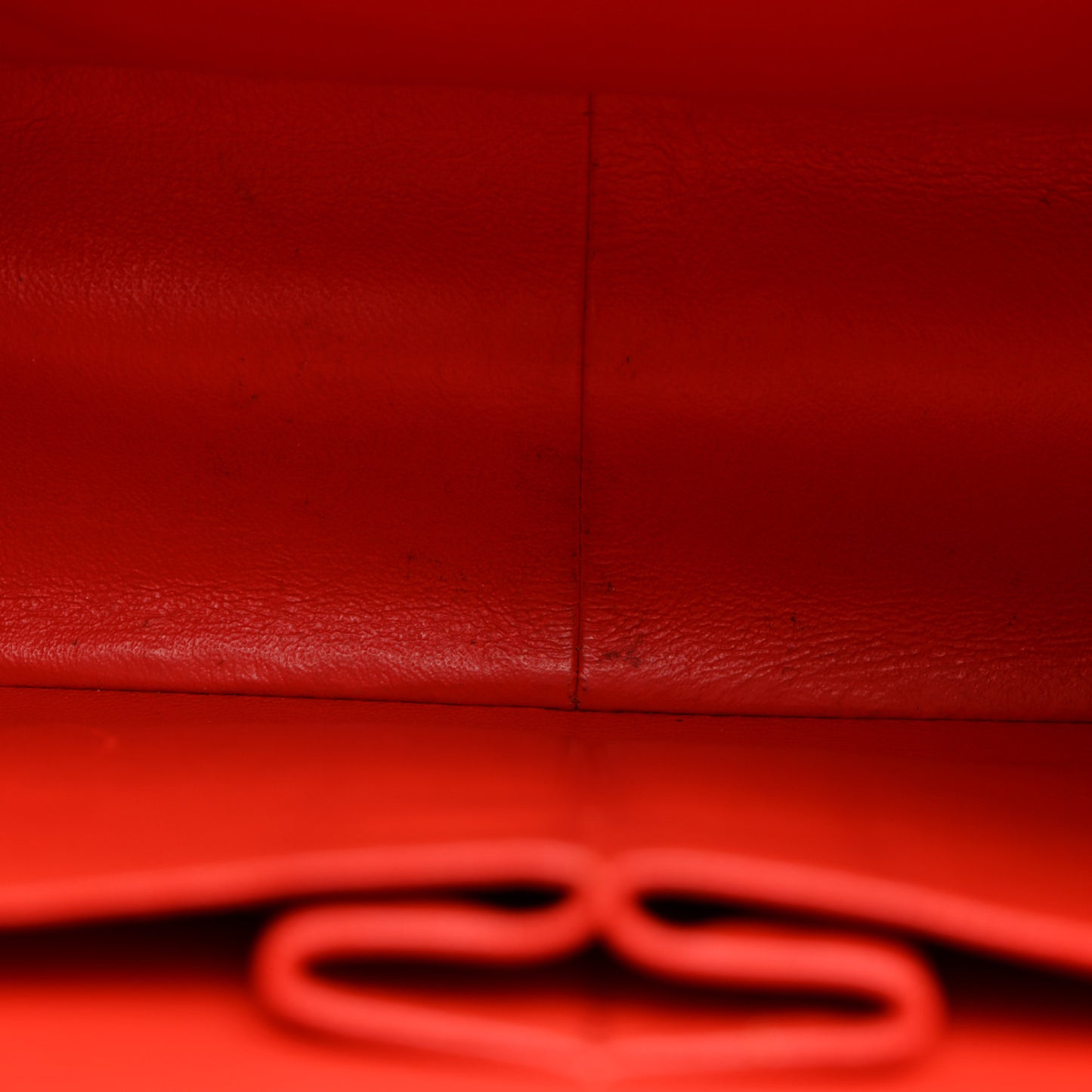Lambskin Quilted Jumbo Double Flap Red