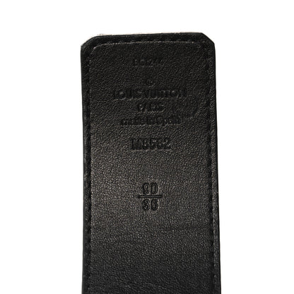 Louis Vuitton Calfskin Monogram 40mm LV Stitch Reversible Belt 90 36 Black 5 of 5