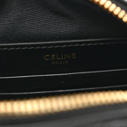 Celine Calfskin Quilted Small C Charm Bag Black 7 of 10