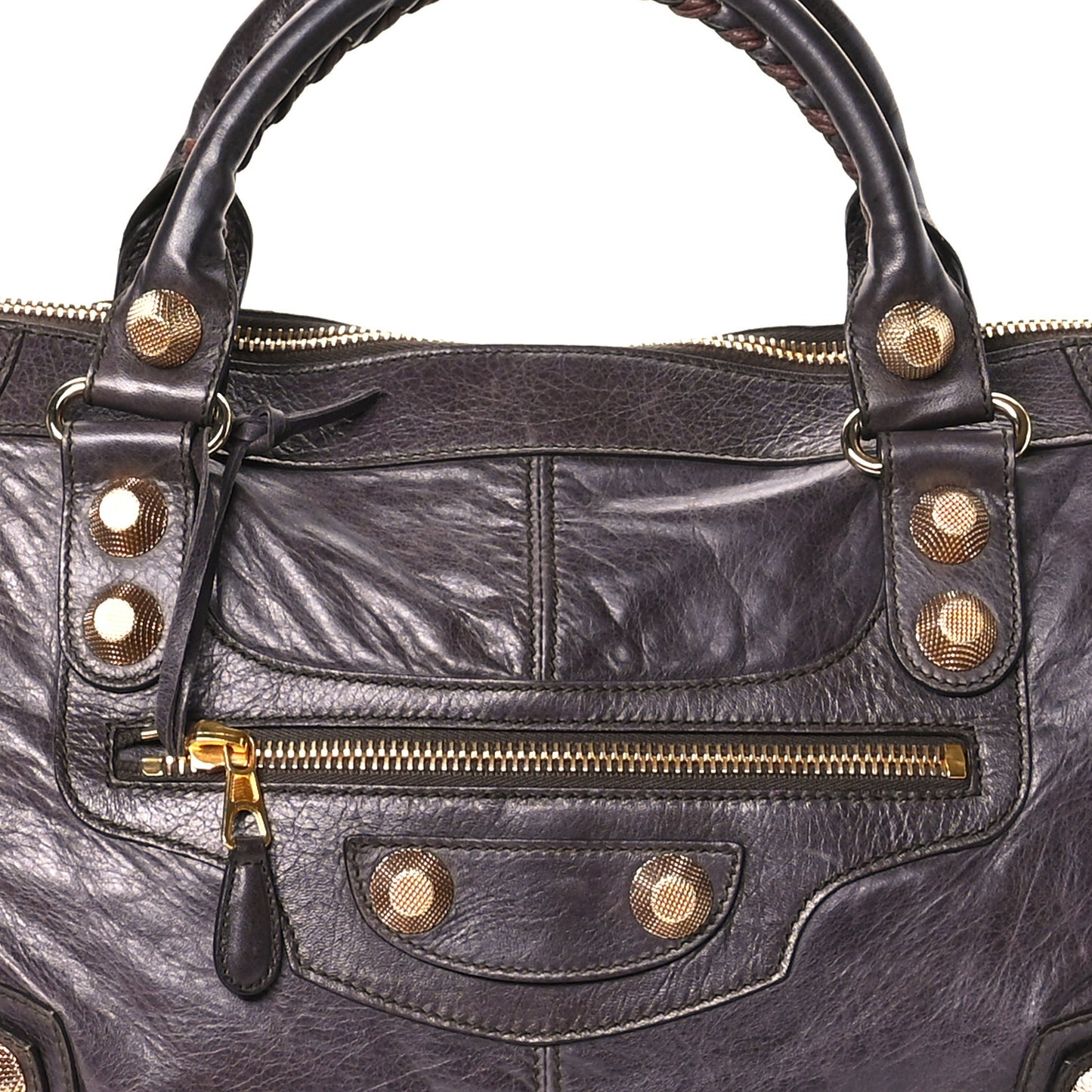 Agneau Giant 21 Gold Hardware Work Charbon