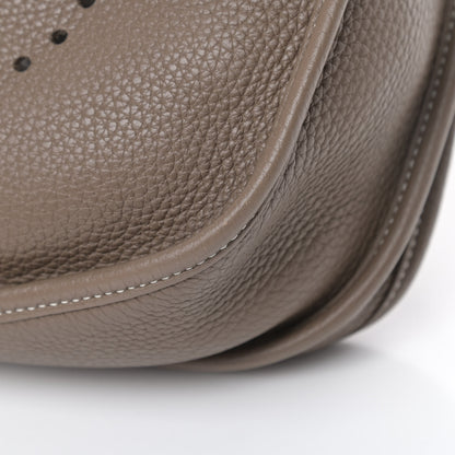 Hermes Taurillon Clemence Evelyne III PM Etoupe 10 of 15