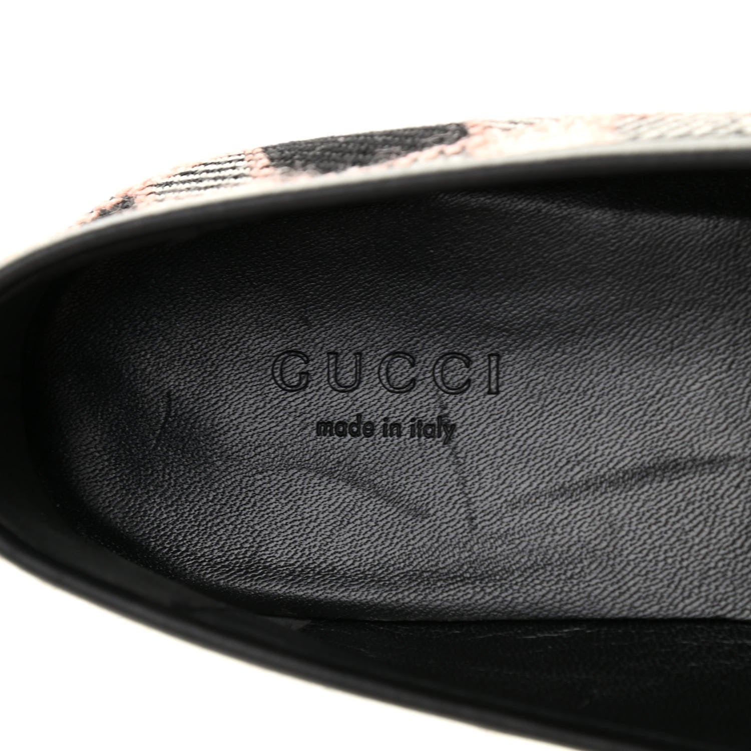 Gucci Tweed Check Horsebit Womens Jordaan Loafers 38.5 Black Pink Multicolor 6 of 8