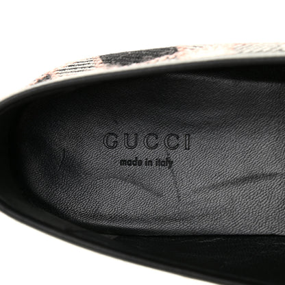 Gucci Tweed Check Horsebit Womens Jordaan Loafers 38.5 Black Pink Multicolor 6 of 8