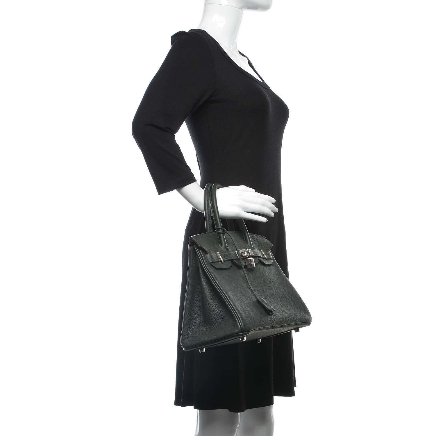 Hermes Togo Birkin 30 Vert Fonce 2 of 32