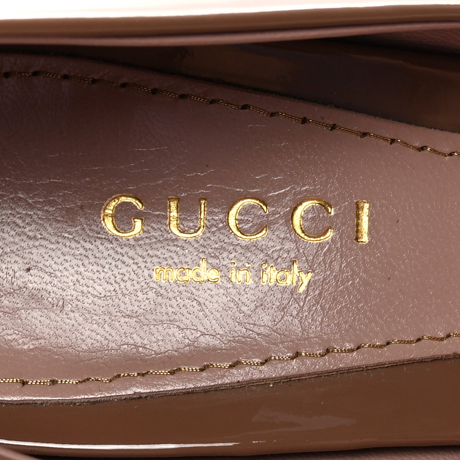Gucci Patent Cork Platform Pumps 36 Beige 8 of 9