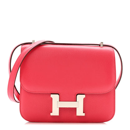 Hermes Chevre Mysore Constance 18 Rose Shocking 1 of 13