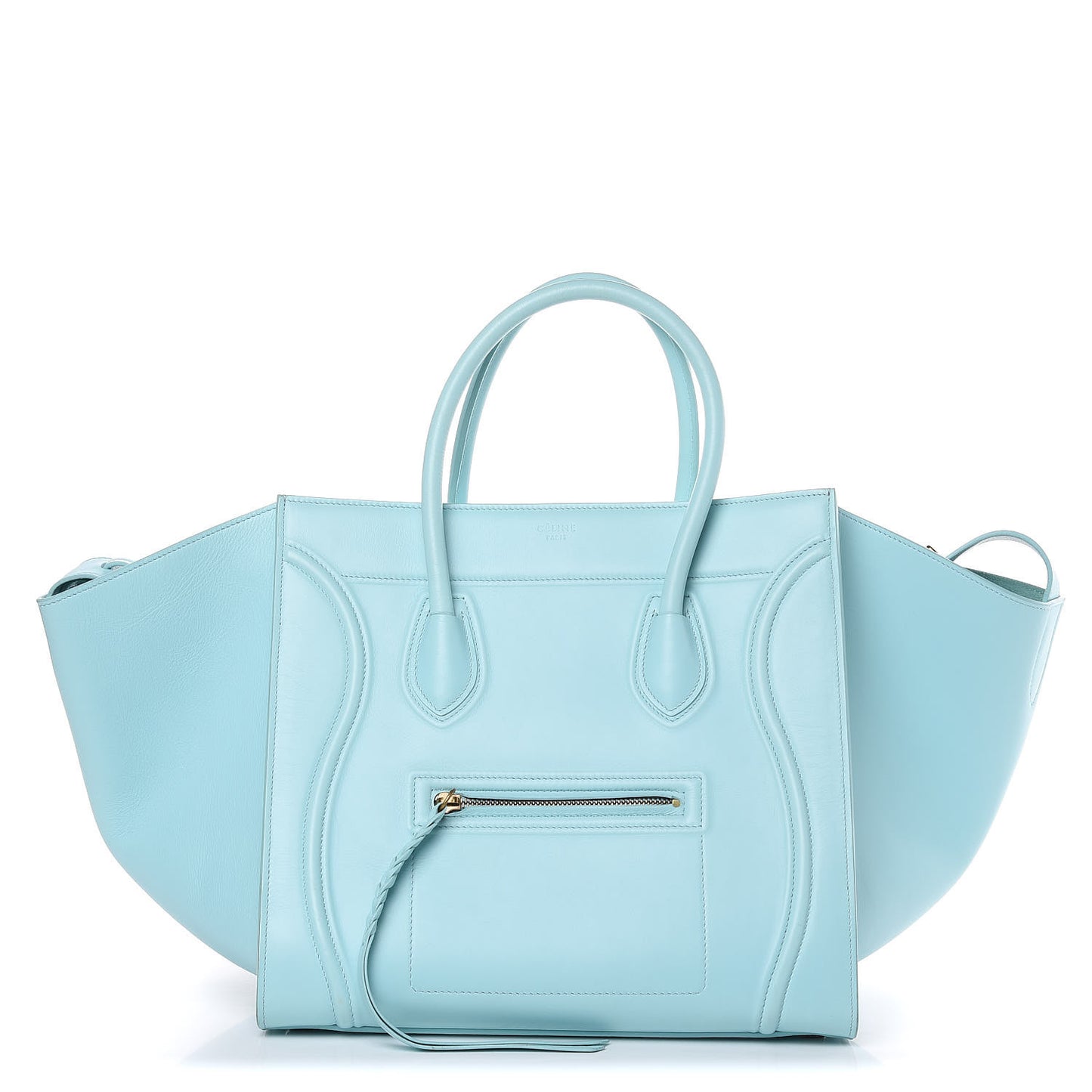 Supple Calfskin Medium Phantom Luggage Azur