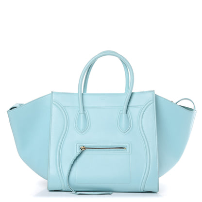 Celine Supple Calfskin Medium Phantom Luggage Azur 1 of 16
