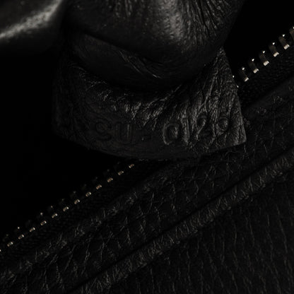 Celine Drummed Calfskin Suede Small Trapeze Black 7 of 7