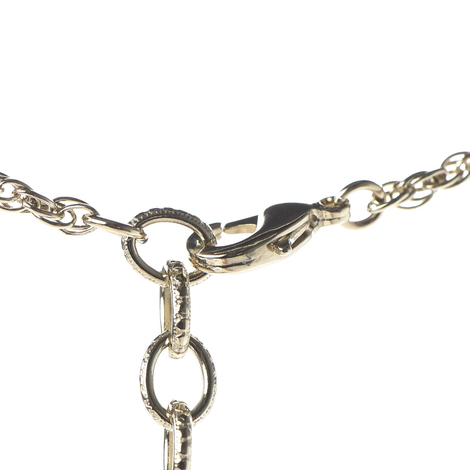 Chanel Pearl CC Round Pendant Necklace Gold 6 of 8