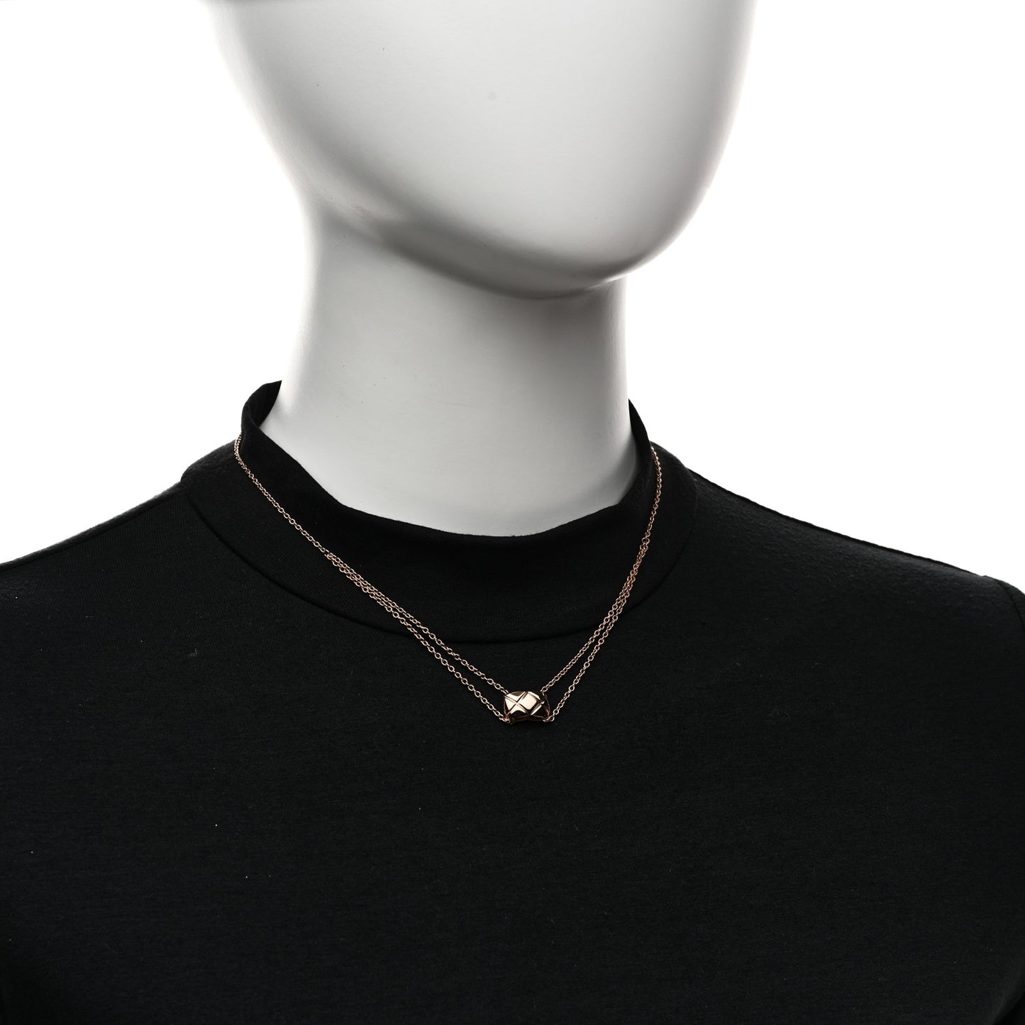 18K Beige Gold Coco Crush Pendant Necklace