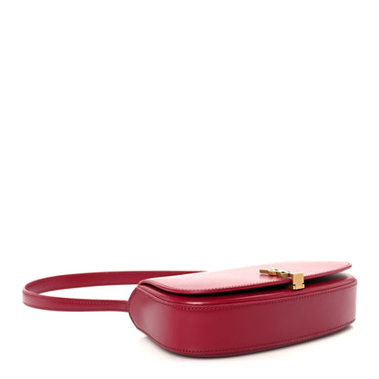 Saint Laurent Box Calfskin Mini Voltaire Shoulder Bag Burgundy 4 of 11