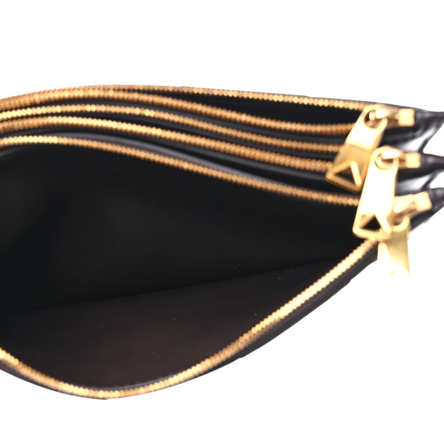 Bottega Veneta Nappa Maxi Intrecciato Trio Pouch Clutch Fondant 7 of 10