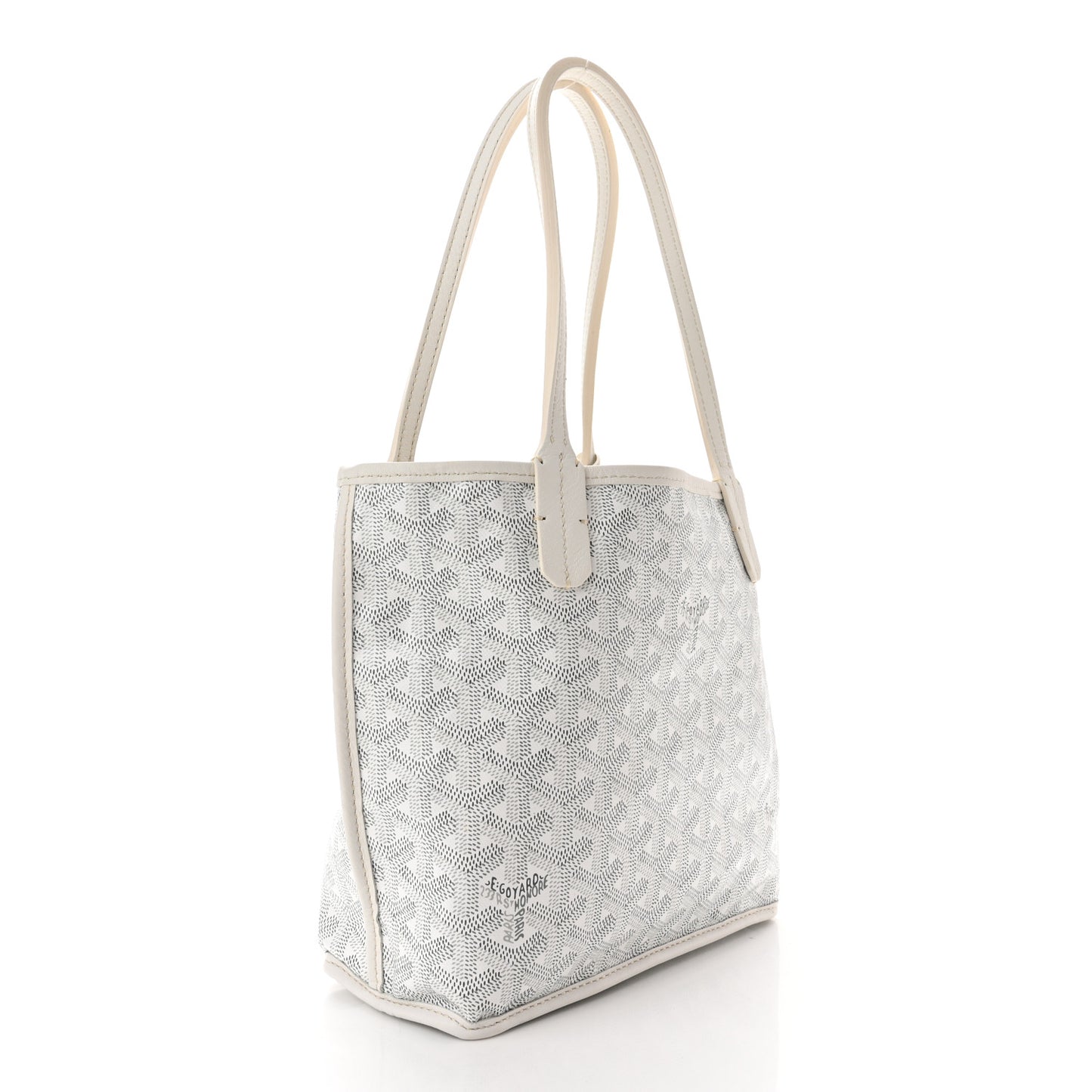 Goyardine Reversible Mini Anjou White