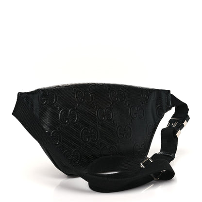 Gucci Calfskin GG Tennis Embossed Belt Bag Black 2 of 10