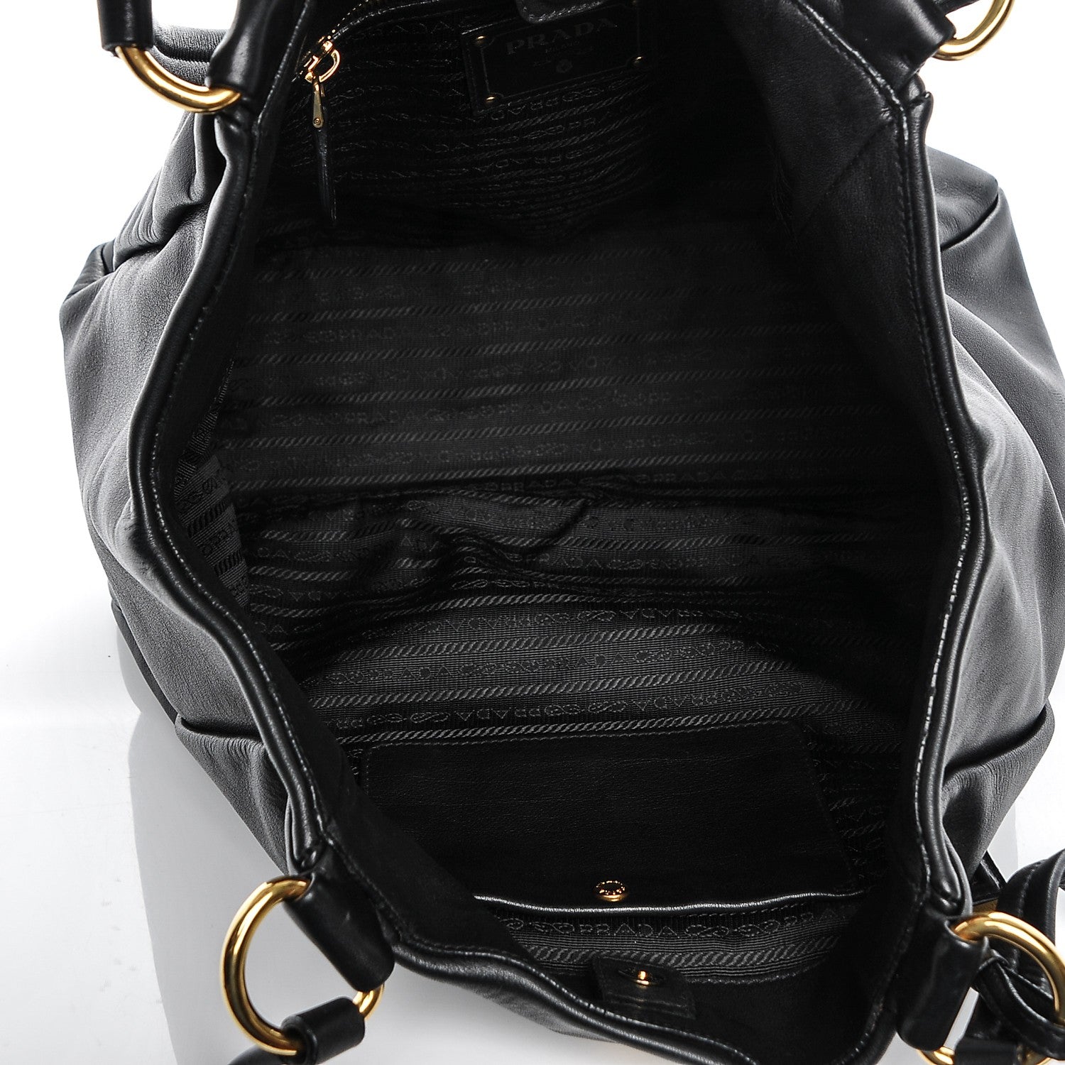 Prada Soft Calf Shoulder Bag Nero Black 5 of 10