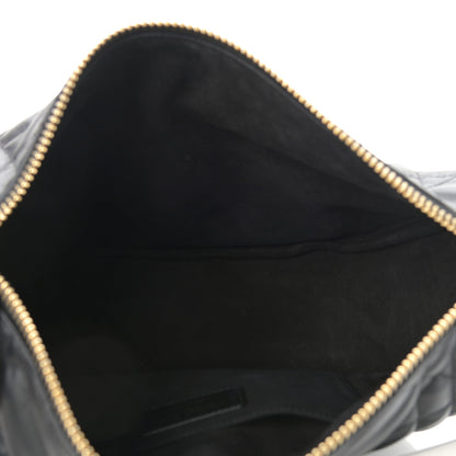 Christian Dior Lambskin Cannage Medium Dior Vibe Hobo Bag Black 5 of 10