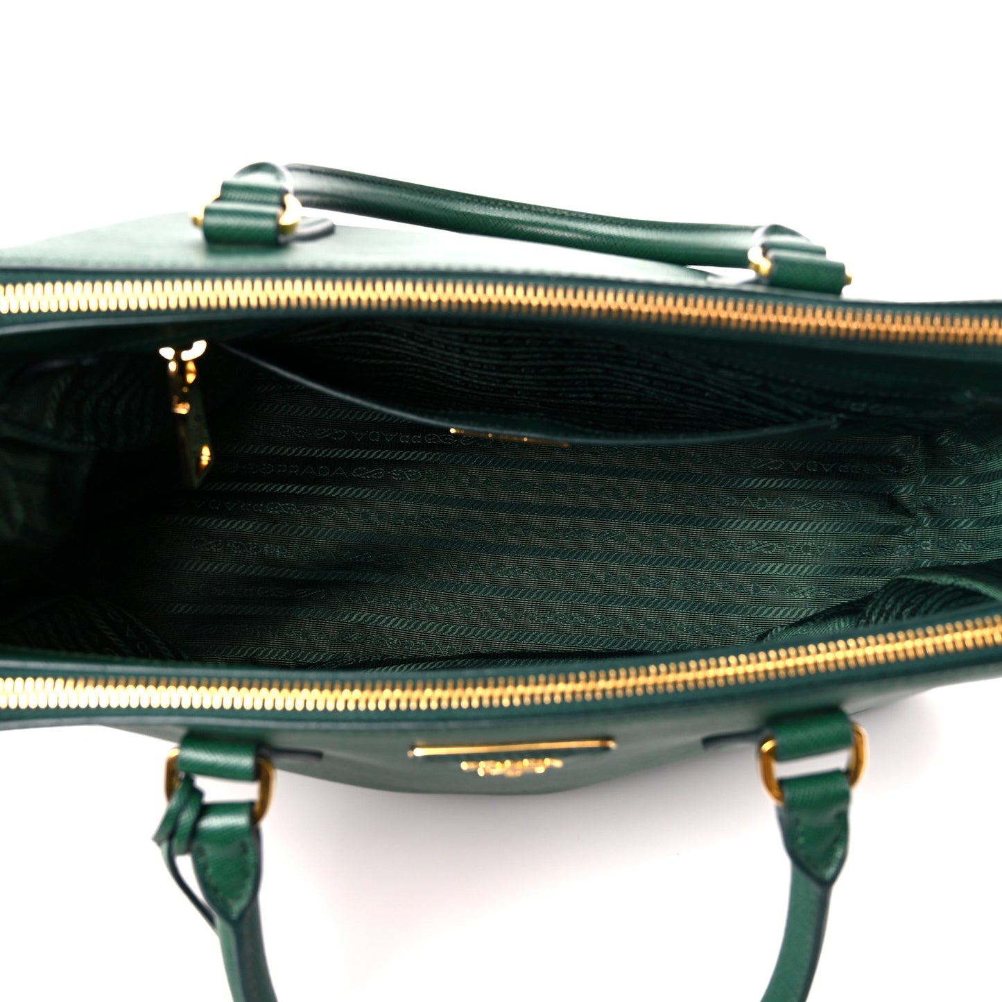 Saffiano Medium Galleria Double Zip Tote Biliardo