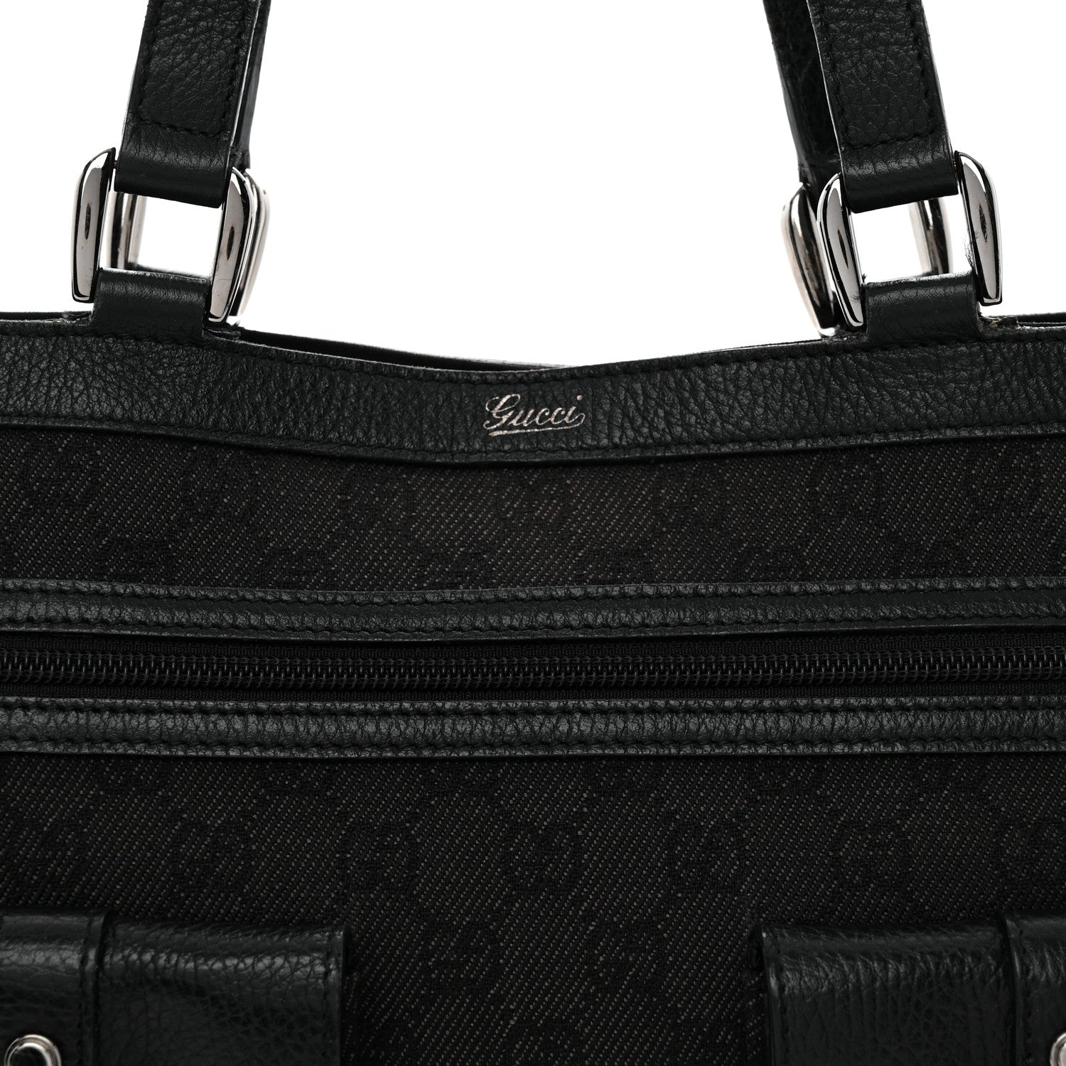 Gucci Monogram Abbey D Ring Tote Black 8 of 13