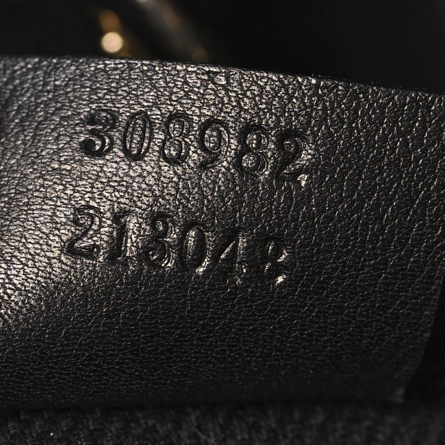 Patent Medium Soho Chain Shoulder Bag Black