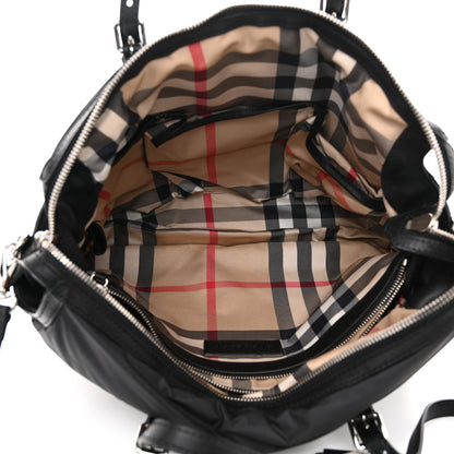Burberry Nylon House Check Quilted Abbey Diaper Bag Black 6 of 10
