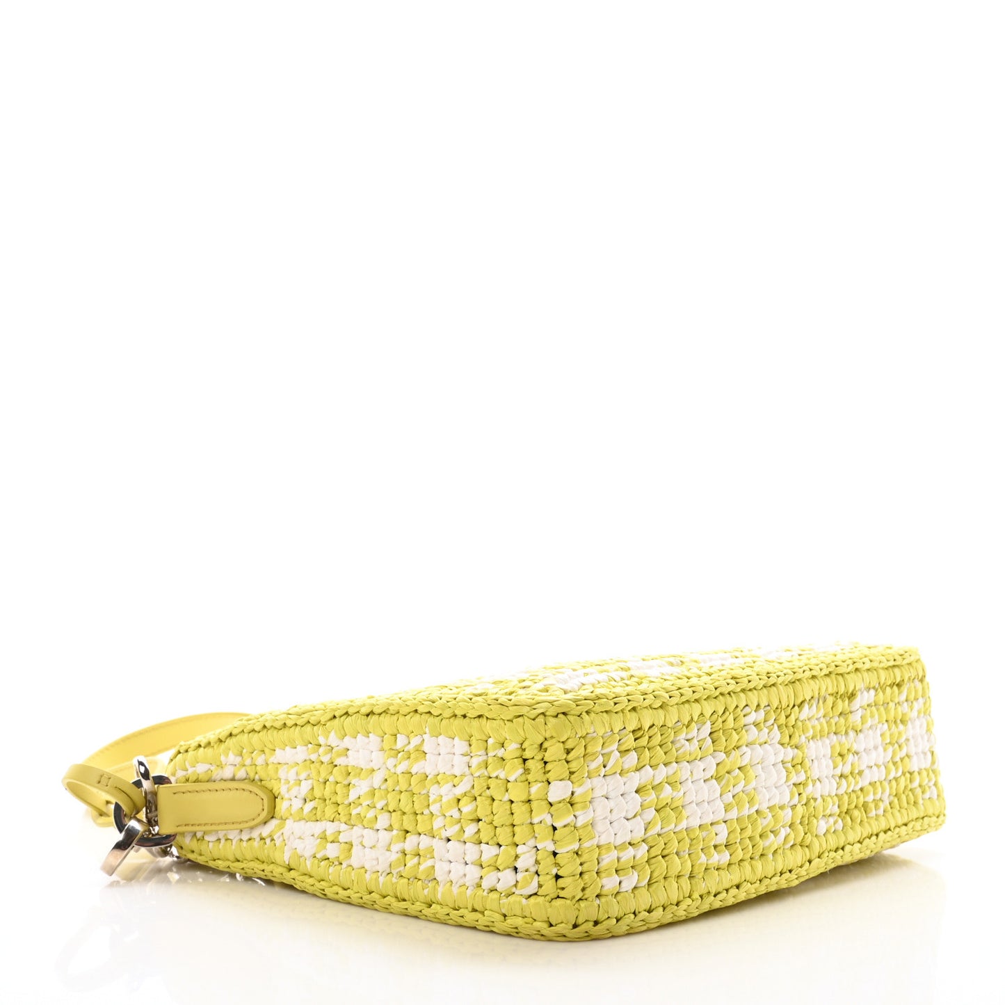 Yarn Raffia Effect Crochet Embroidered Mini Re-Edition Shoulder Bag Cedro