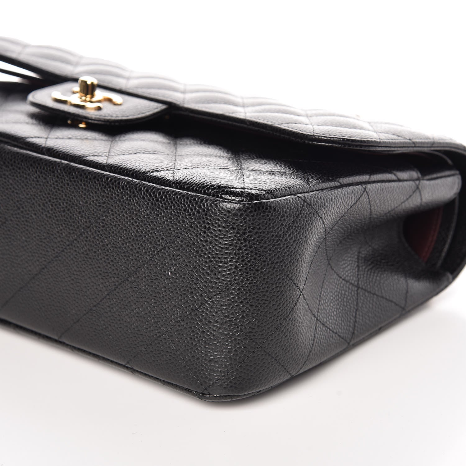 Chanel Caviar Quilted Jumbo Double Flap Black 6 of 10
